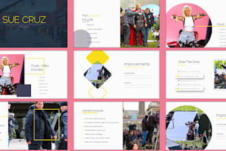 design professional pitch deck presentation