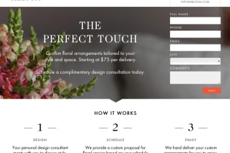 make a killer landing page for your product or service