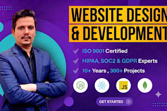 develop a full stack saas website or web app