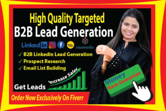 do targeted b2b lead generation, email list building, and lead prospecting