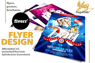 create attractive flyer, poster or brochure