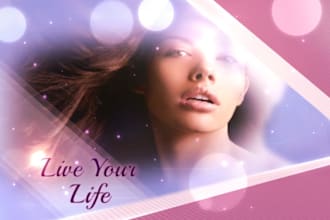 create this elegant and glamorous fashion video intro