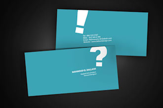 design a stylish and professional business card