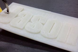 make you a plastic keychain with your name using just about any font