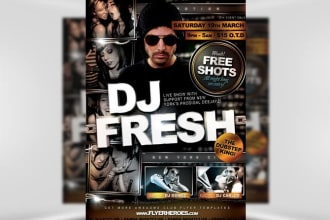 design club event flyer with in a day