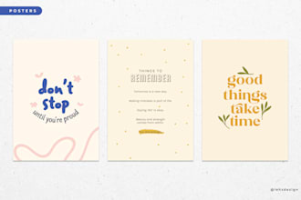 design inspirational posters or cards