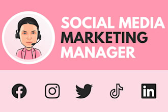 be your social media marketing manager