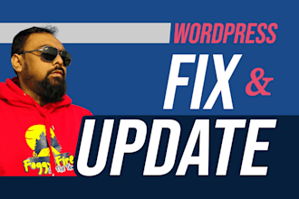 quick fix wordpress bug, design issue, server error, failure