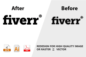 design image or raster to vector