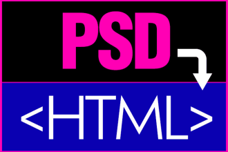 convert PSD to responsive html