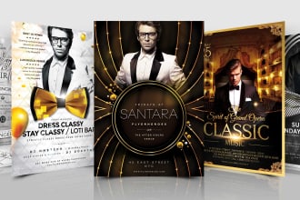 design event, sports, party, food, business flyer