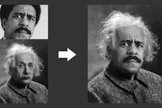 merge two photos into one