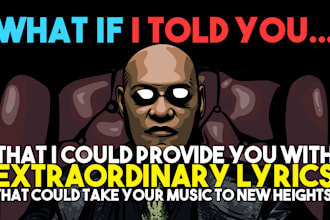 be your ghostwriter and write your rap songs