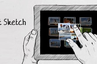 create this amazing ipad tablet SKETCH video