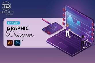 do stunning graphic design, recreate in adobe illustrator, photoshop