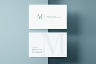 create a minimalist business card with qr code