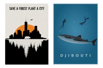 design elegant and modern minimalist artwork just for you