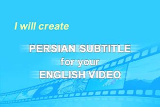create persian subtitle for english video