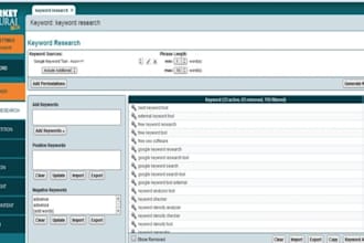 carry out comprehensive keyword research on your niche