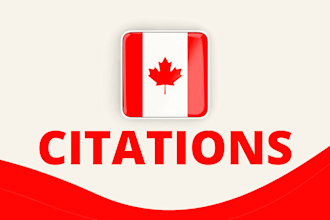 create canada high quality local citation backlinks