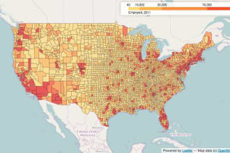 do gis web map with  leaflet, mapbox, openlayers,  cesium