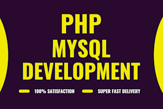 develop custom php laravel web application with mysql