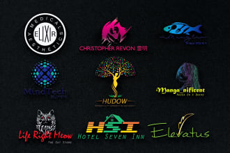 design elegant business and website  logo, favicon and icon