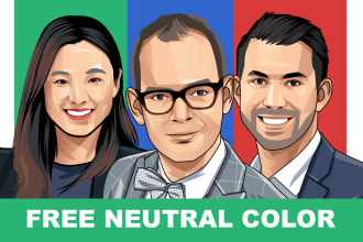 draw premium cartoon avatar portrait from your photo