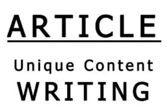 write four AMAZING articles