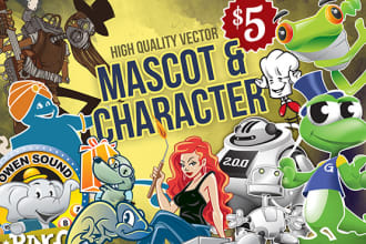create high quality mascot or character