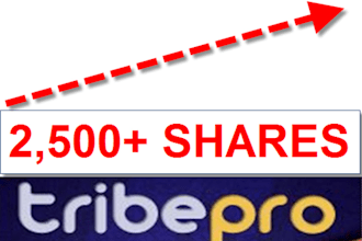 promote ONE of your links using TribePro url will be shared over 117 Plus times