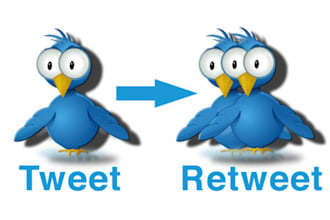 retweet your 3 tweeets to over my 180,000 twitter followers within one day