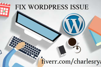 fix wordpress issues and any kind wordpress erros in 24 hrs
