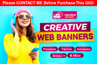 design your web banner, facebook banner ad