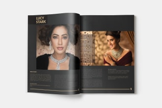 design professional print magazine in indesign project
