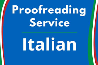 proofread your italian text