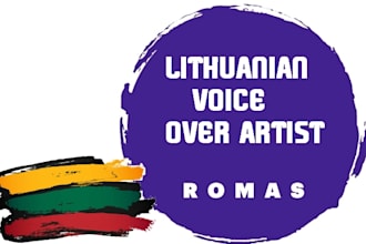 record a male voiceover in lithuanian