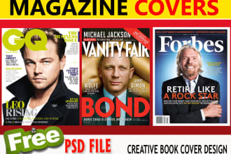 design professional eye catchy magazine cover