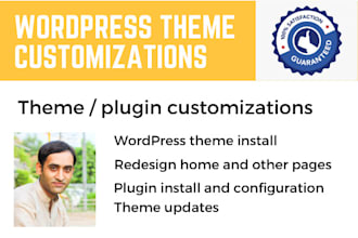 develop or customize a wordpress theme