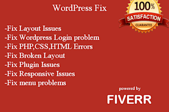 menu fix, design, wordpress bugs, js, css, responsive issue