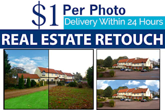 do real estate retouch for 10 photo