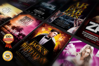 design business flyer or event flyer within 24 hours