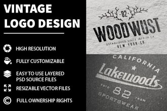 design a vintage logo for your business