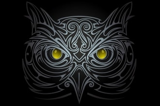 make tattoo design with ethnic ornament or animal print