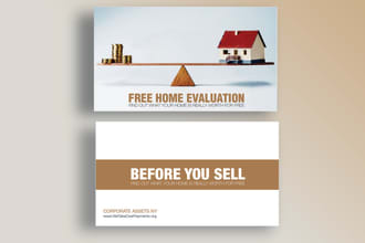 design illustrative realtor business card