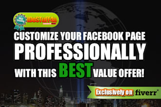 customize your facebook page or make one for you