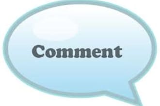 post 5 positive, high quality, and valuable comments on your blog or website