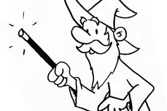 draw a cartoon of your description