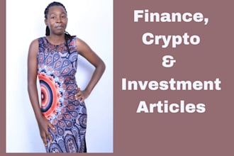 write finance, crypto and investing content for your blog