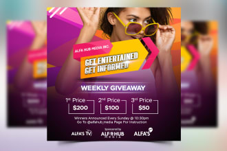 design responsive social media banner for mobile and PC view